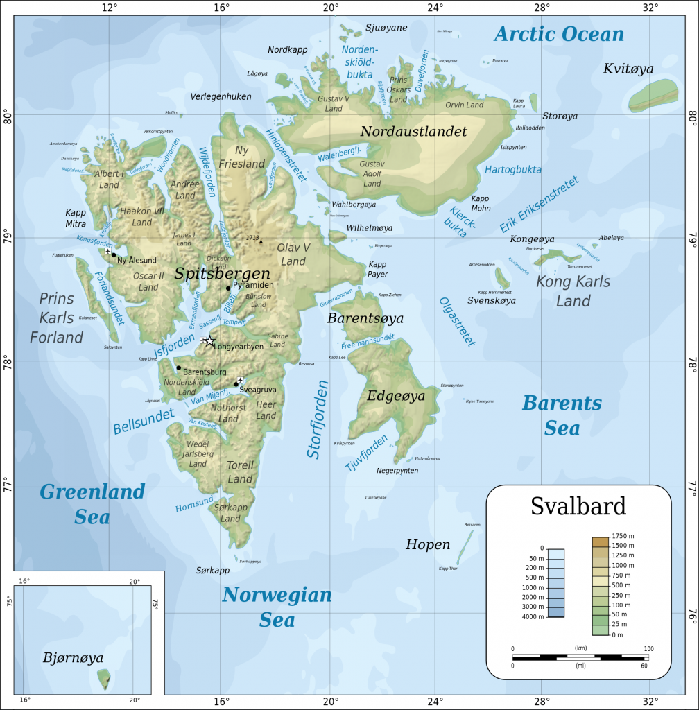 Topographic_map_of_Svalbard (c)Wikipedia
